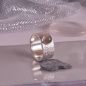 Preview: Breiter Ring mit Mondstein 925 Silber